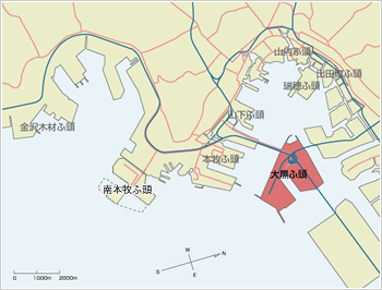 大黒ふ頭 配置図 小 大黒ふ頭 配置図 小