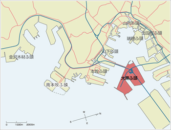 大黒ふ頭　配置図　小