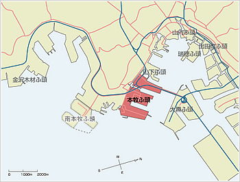 本牧ふ頭配置図小