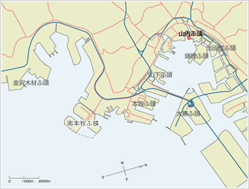 山内ふ頭 位置図